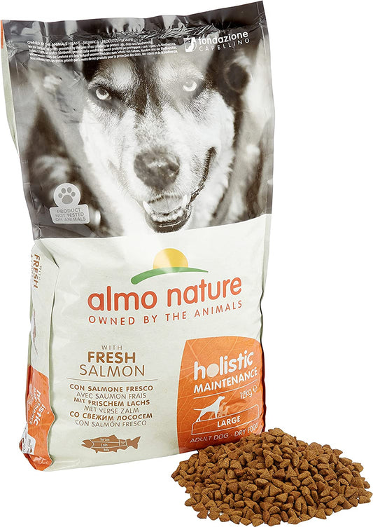 Almo Nature Holistic Maintenance Dry Food for Large Adult Dogs -  Salmon - 12kg