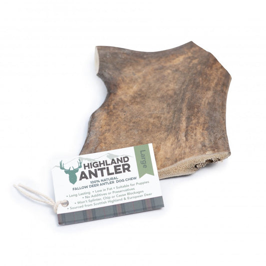 Antos Fallow Antlers for Dogs  Medium 75-150g